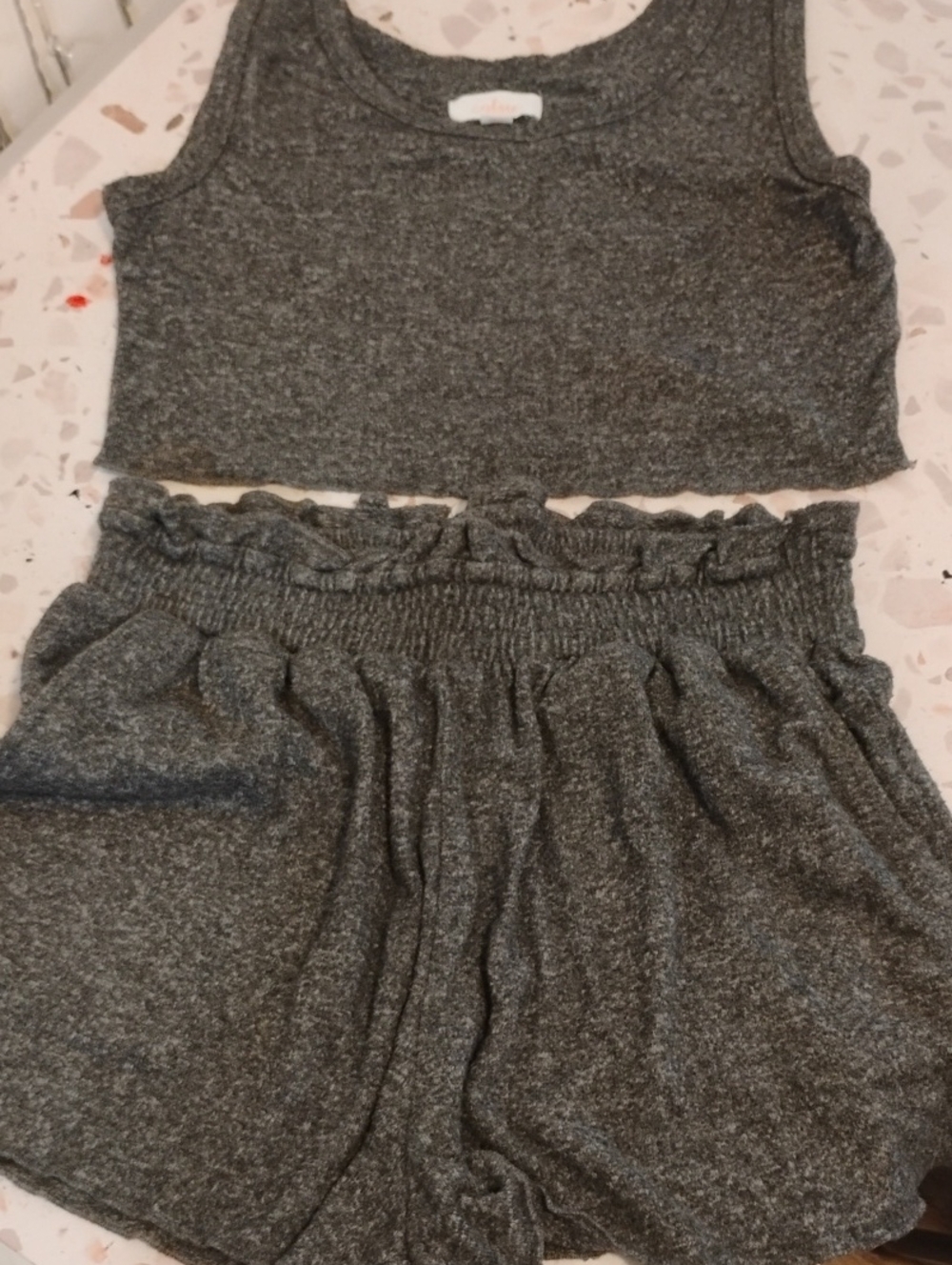 Colsie Heather Gray Lounge Set